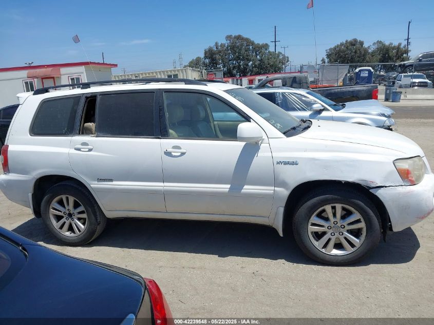 2006 Toyota Highlander V6 VIN: JTEDW21A06001558 Lot: 42239548