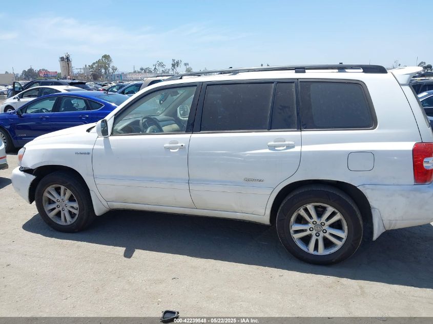 2006 Toyota Highlander V6 VIN: JTEDW21A06001558 Lot: 42239548