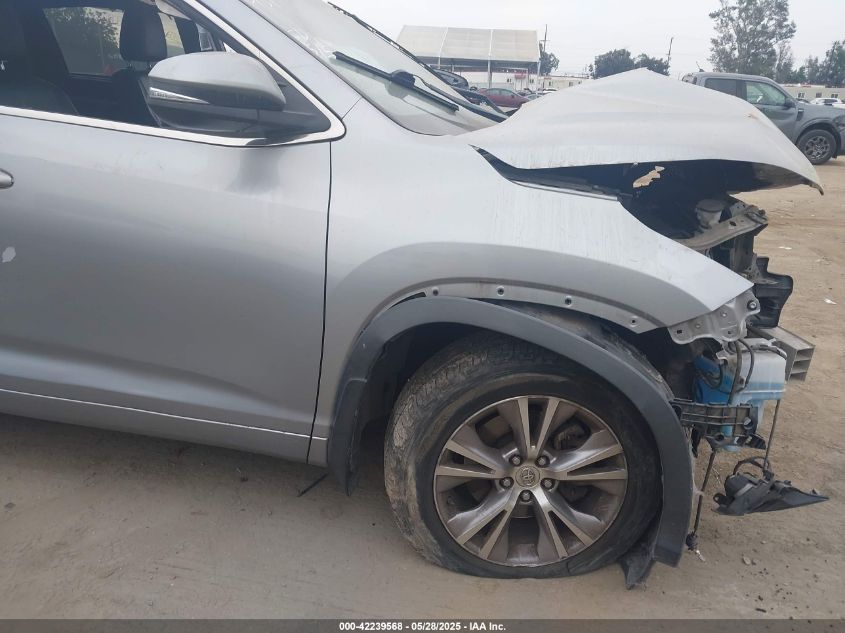 2015 Toyota Highlander Xle V6 VIN: 5TDJKRFH2FS16882 Lot: 42239568