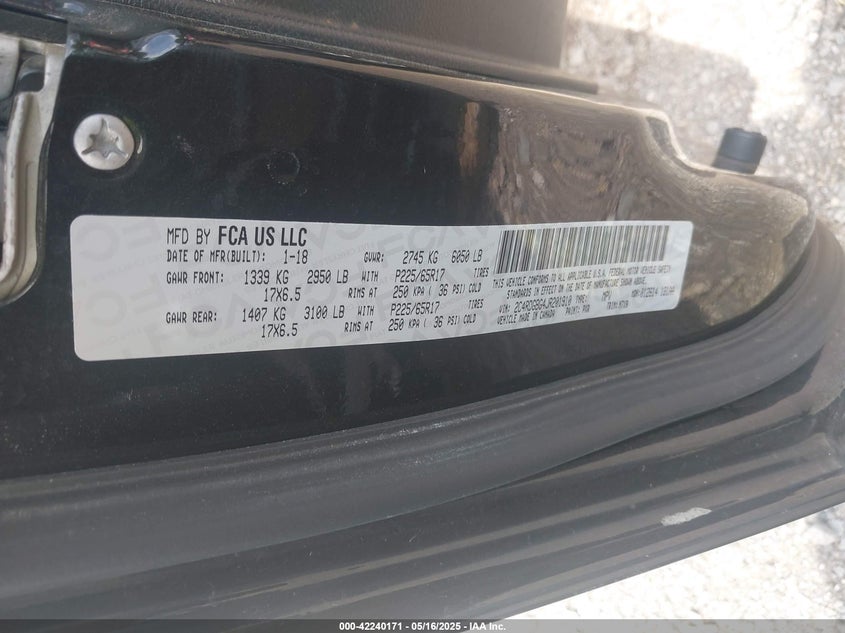 2018 DODGE GRAND CARAVAN SE PLUS - 2C4RDGBG4JR201910