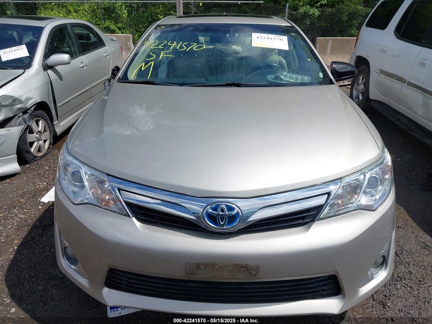 2014 TOYOTA CAMRY HYBRID XLE - 4T1BD1FK6EU100238