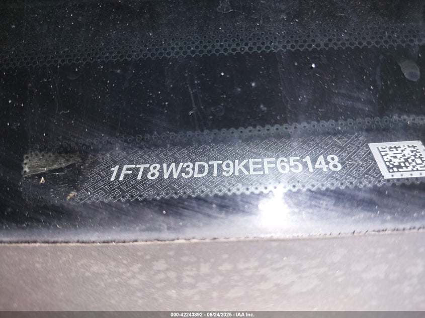 2019 Ford F-350 Platinum VIN: 1FT8W3DT9KEF65134 Lot: 42243892