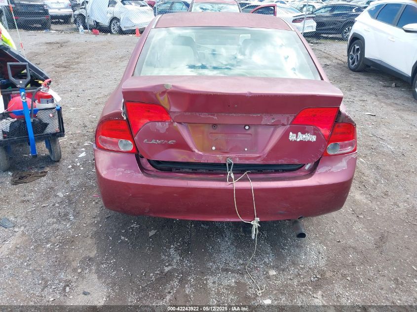 2007 Honda Civic Lx VIN: 2HGFA16557H512280 Lot: 42243922