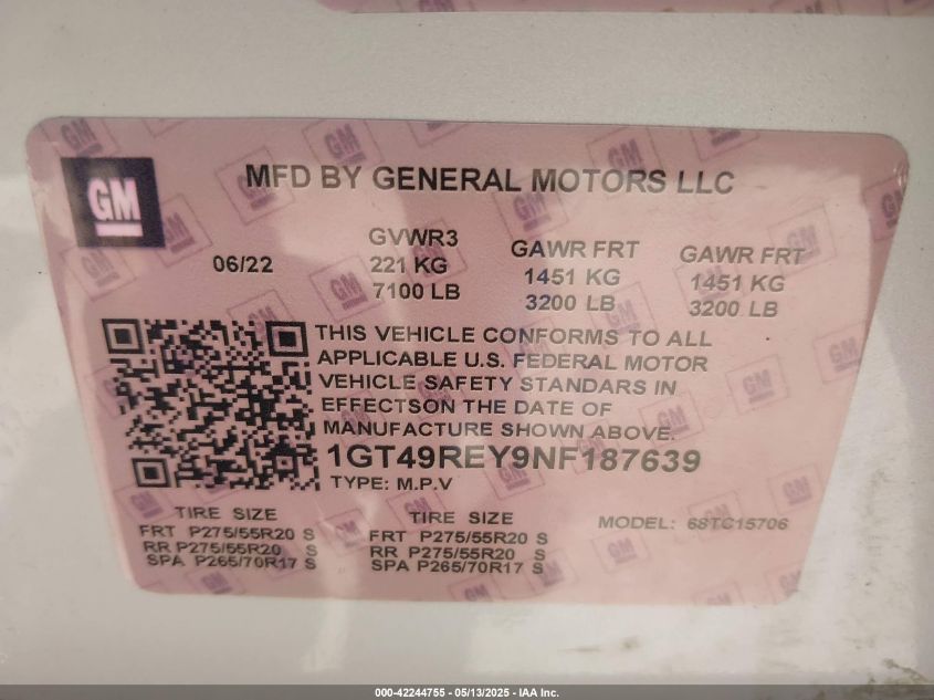 2020 GMC Sierra 2500Hd 4Wd Standard Bed Denali VIN: 1GT49REY3LF128664 Lot: 42244755