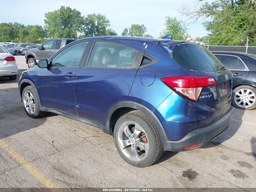 2017 HONDA HR-V VIN: 3CZRU6H31HM703560