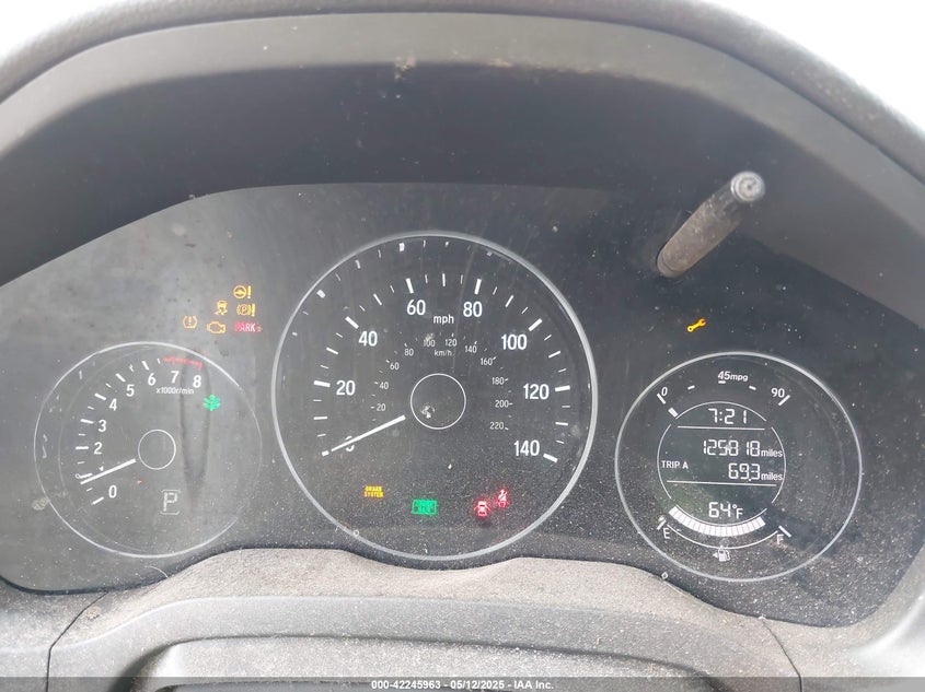 2017 HONDA HR-V VIN: 3CZRU6H31HM703560