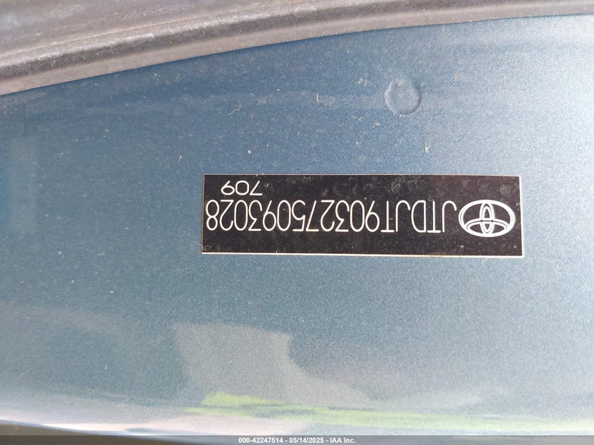 JTDJT903275093028 2007 TOYOTA YARIS photo no. 9