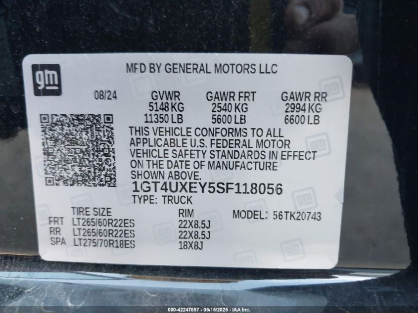 2025 GMC Sierra - 1GT4UXEY5SF118056