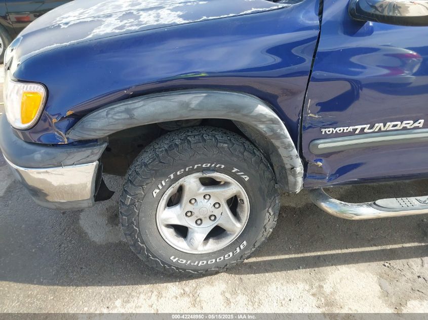 2002 Toyota Tundra Sr5 V8 VIN: 5TBBT44132S281438 Lot: 42248950