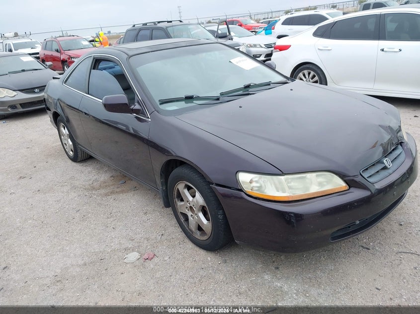 1999 Honda Accord Ex V6 purple coupe gasoline 1HGCG225XXA002681 photo #1