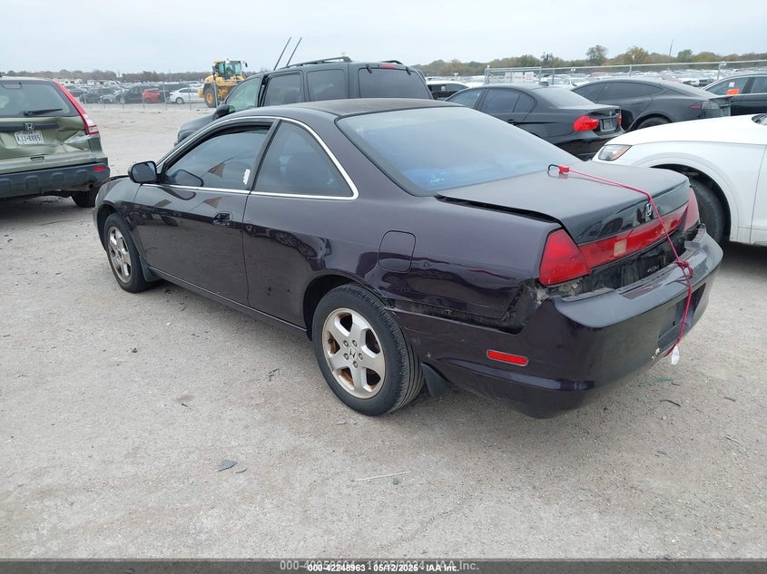 1999 Honda Accord Ex V6 purple coupe gasoline 1HGCG225XXA002681 photo #4