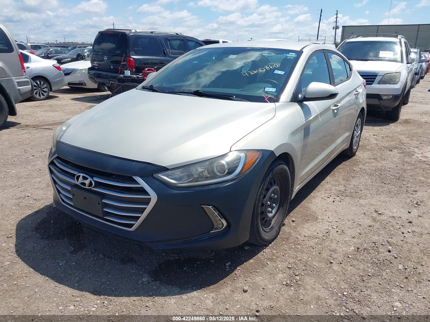 2017 HYUNDAI ELANTRA VIN: KMHD74LF2HU083807