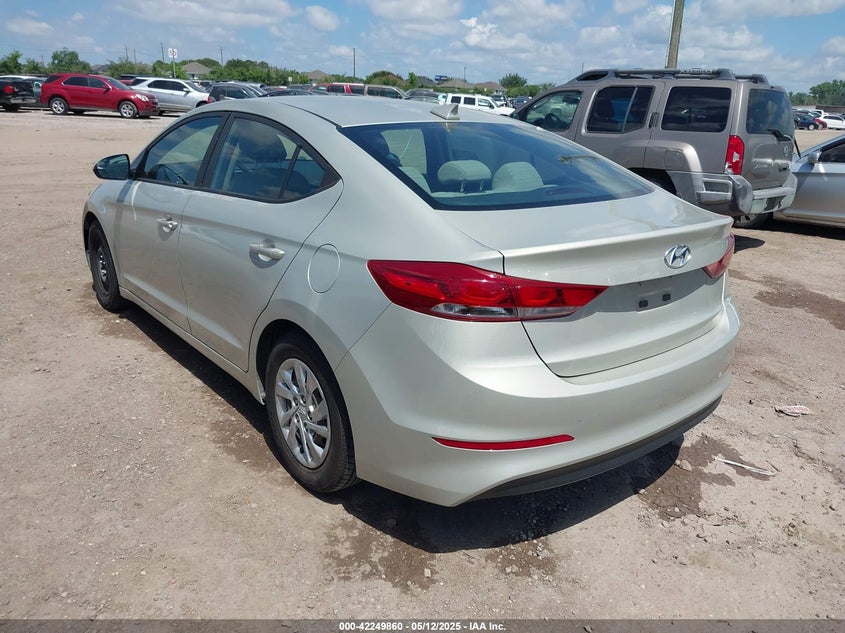 2017 HYUNDAI ELANTRA VIN: KMHD74LF2HU083807