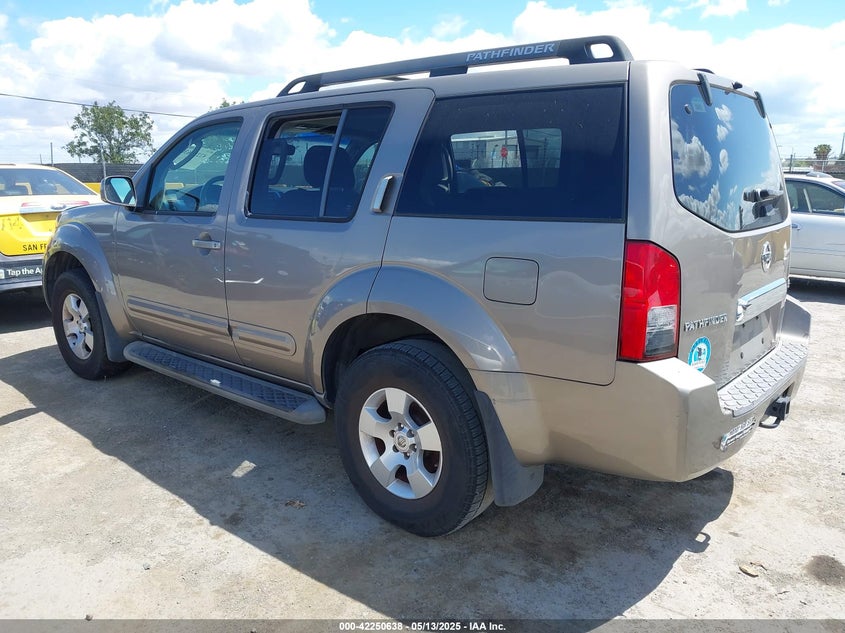 2007 NISSAN PATHFINDER VIN: 5N1AR18U27C612566