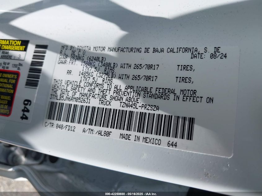 2024 Toyota Tacoma - 3TMLB5JN6RM052631