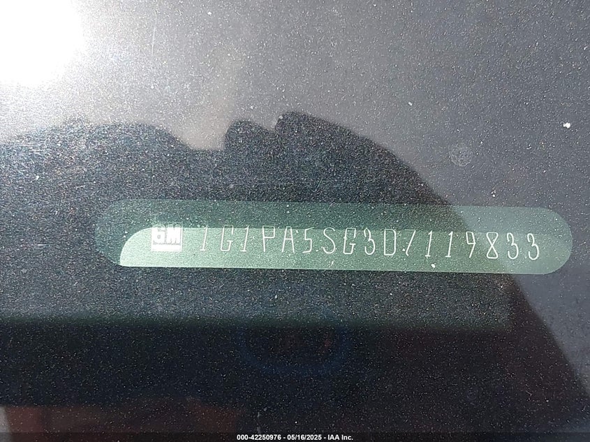 2013 CHEVROLET CRUZE LS AUTO - 1G1PA5SG3D7119833