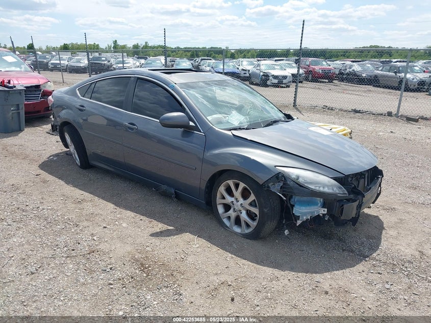 2009 Mazda Mazda6 S Grand Touring grey sedan gasoline 1YVHP82B195M35583 photo #1