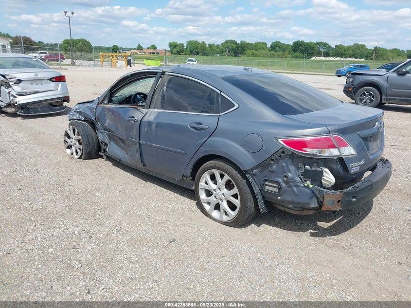 2009 Mazda Mazda6 S Grand Touring grey sedan gasoline 1YVHP82B195M35583 photo #4