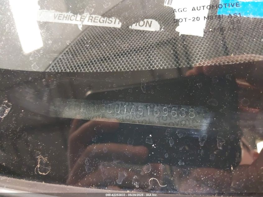 2010 Toyota Prius Ii VIN: JTDKN3DU1A5159638 Lot: 42253833