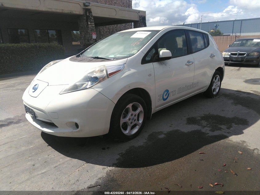 Vin: jn1az0cpxbt009408, lot: 42747315, nissan leaf sl 20112