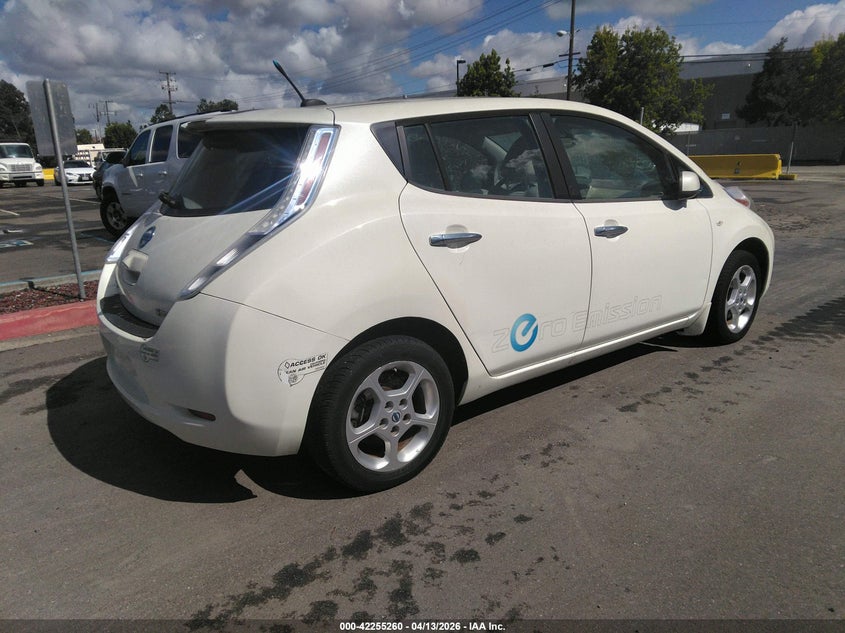 Vin: jn1az0cpxbt009408, lot: 42747315, nissan leaf sl 20114