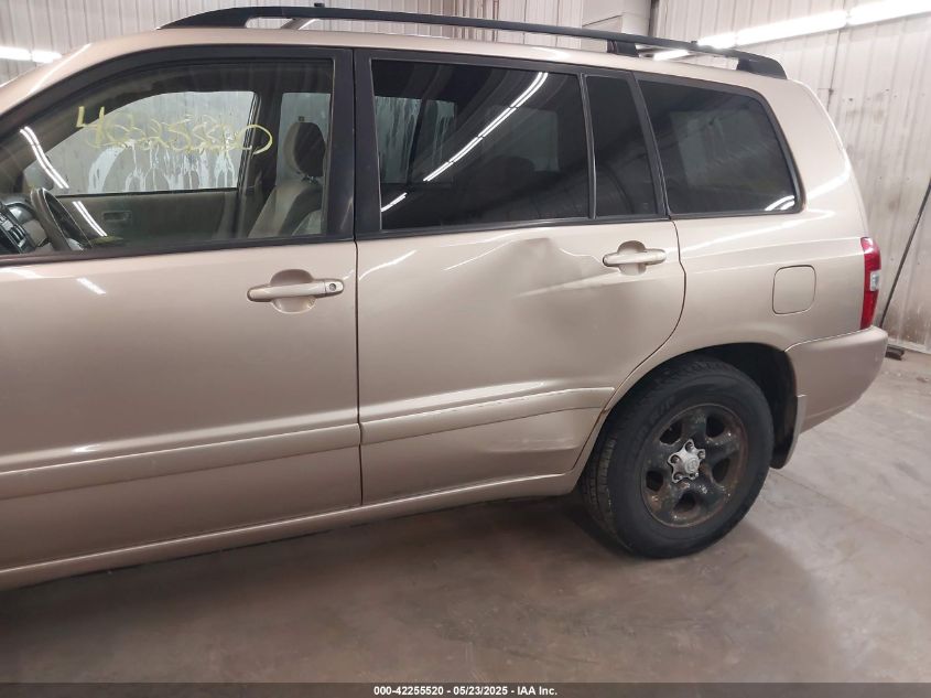 2004 Toyota Highlander VIN: JTEDD21A840096308 Lot: 42255520