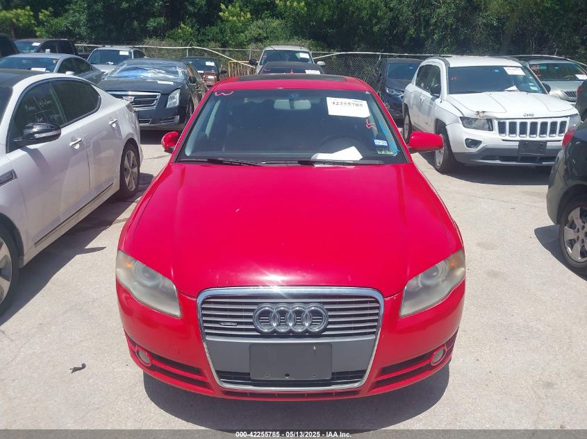 2007 Audi A4 2.0T VIN: WAUDF78E17A238885 Lot: 42255785