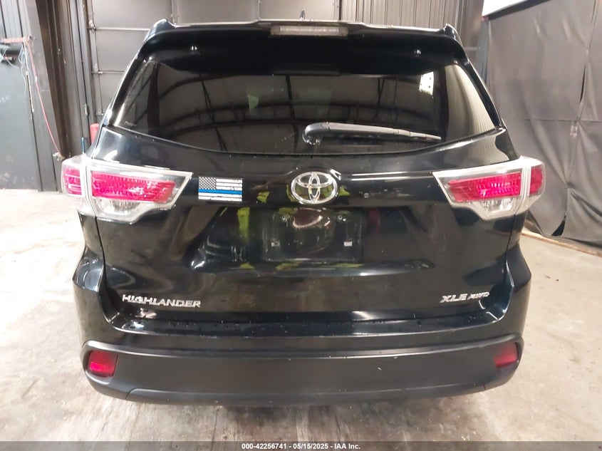 2015 TOYOTA HIGHLANDER XLE - 5TDJKRFH7FS109674