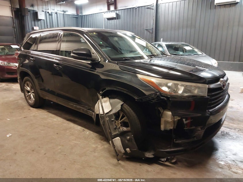 2015 TOYOTA HIGHLANDER XLE - 5TDJKRFH7FS109674