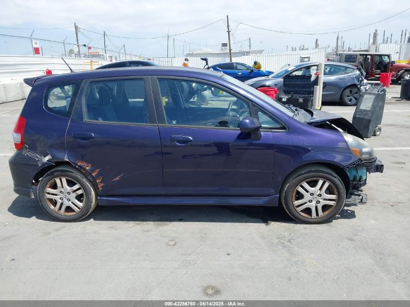 2008 Honda Fit Sport VIN: JHMGD386X8A033458 Lot: 42256760