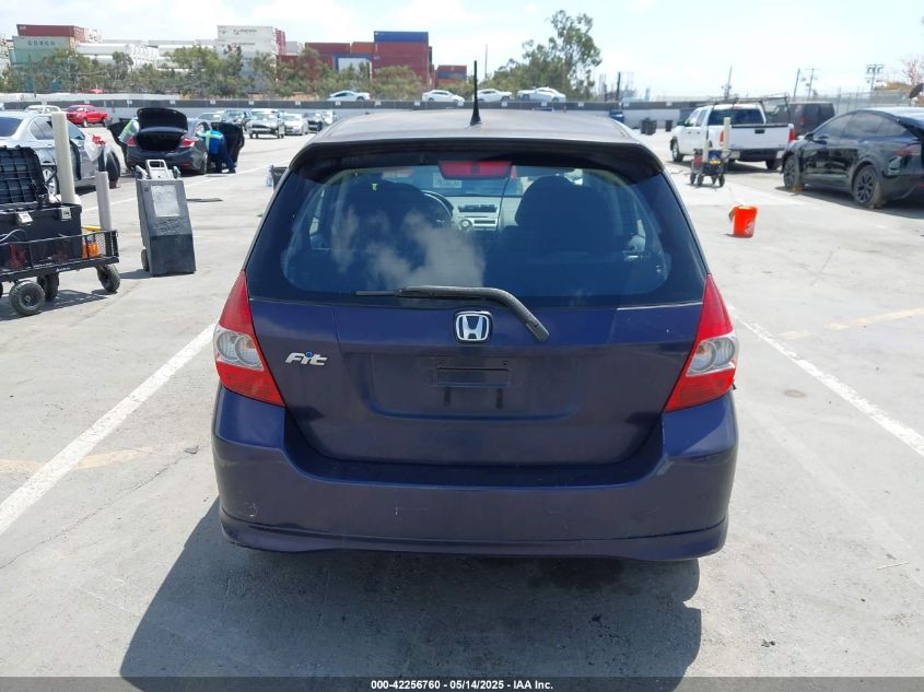 2008 Honda Fit Sport VIN: JHMGD386X8A033458 Lot: 42256760