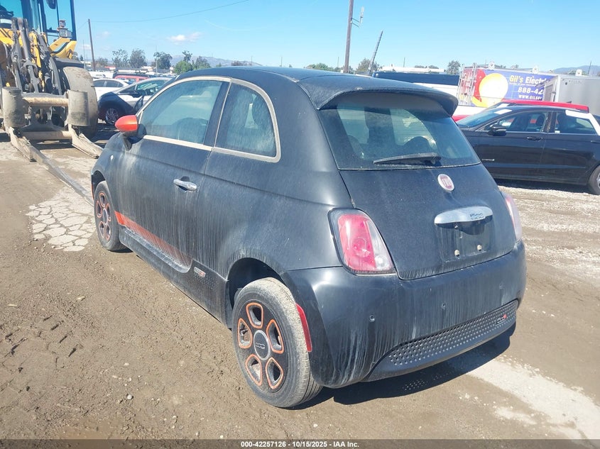 Vin: 3c3cffge7dt744353, lot: 42749181, fiat 500e battery electric 20133