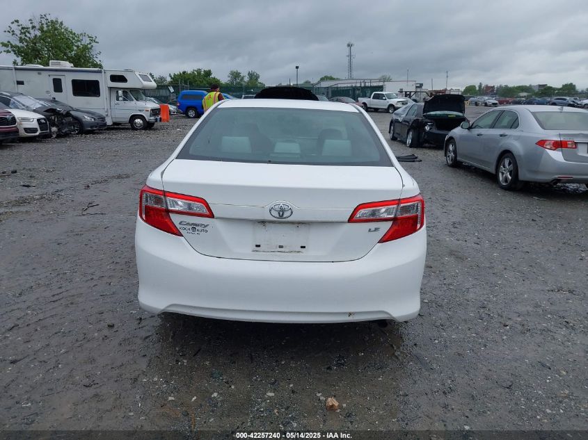 2012 Toyota Camry Le VIN: 4T4BF1FK6CR193792 Lot: 42257240