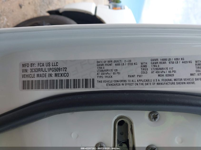 2023 Ram 3500 - 3C63RRJL1PG509172