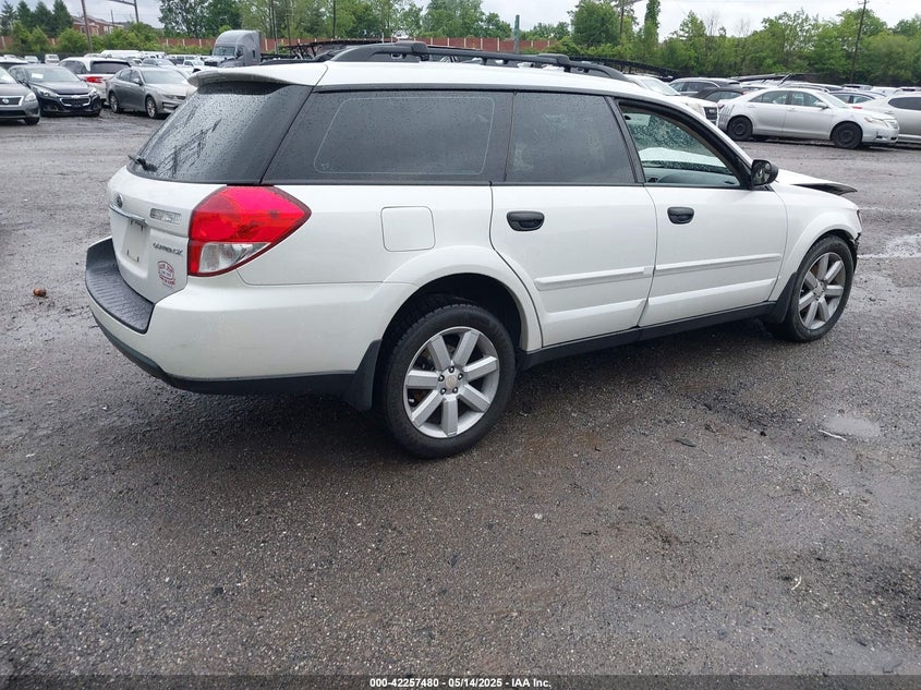 2008 SUBARU OUTBACK VIN: 4S4BP61C487355669