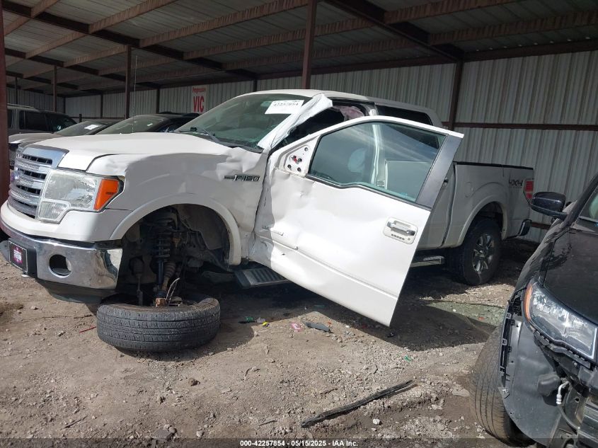 2013 Ford F-150 Lariat VIN: 1FTFW1ET7DKE87225 Lot: 42257854