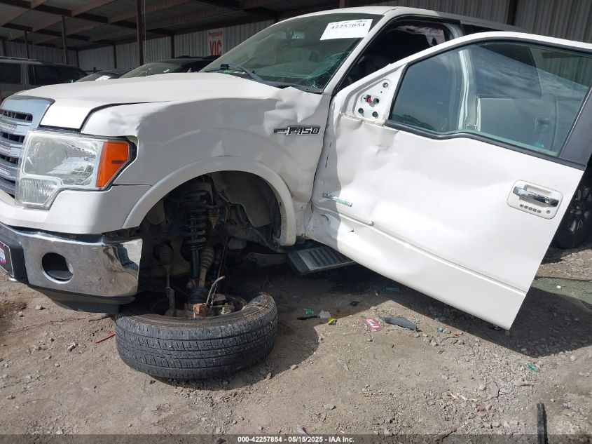 2013 Ford F-150 Lariat VIN: 1FTFW1ET7DKE87225 Lot: 42257854