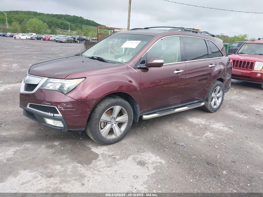 2012 ACURA MDX VIN: 2HNYD2H3XCH521917
