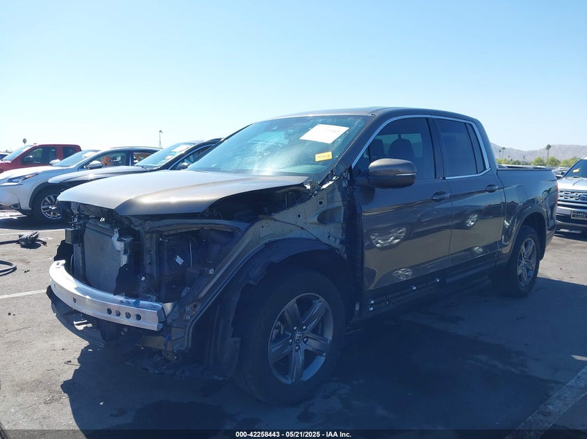 2022 HONDA RIDGELINE VIN: 5FPYK3F58NB007618