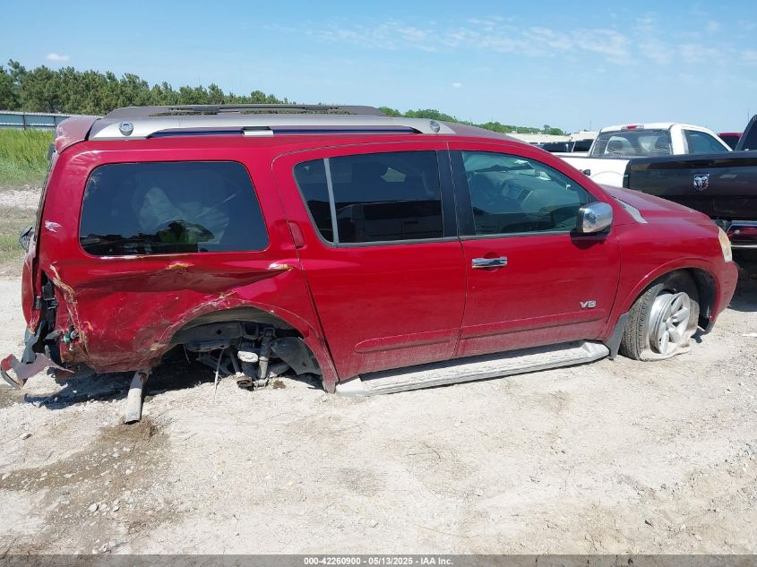 2009 Nissan Armada Se VIN: 5N1BA08D09N614281 Lot: 42260900