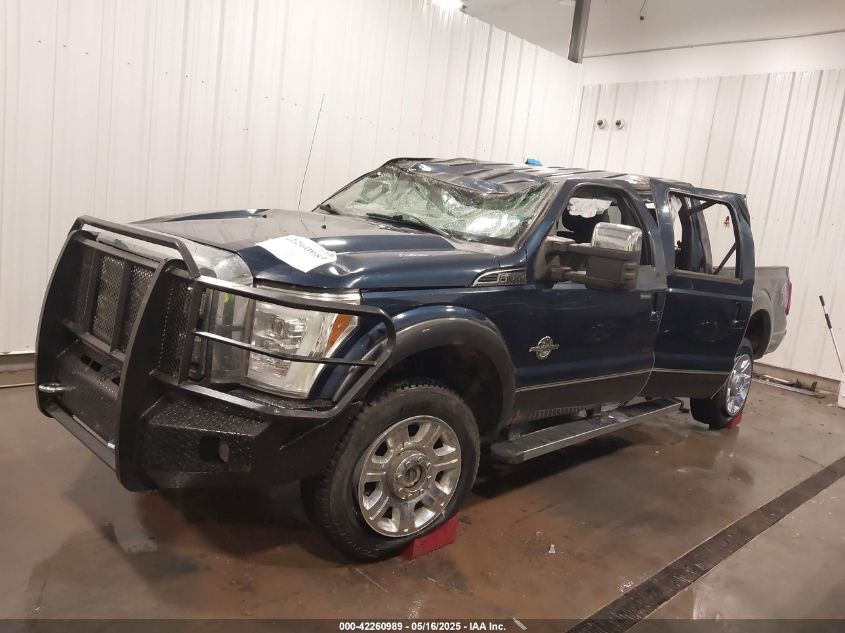 2015 Ford F-350 Lariat blue truck diesel 1FT8W3BT9FEB69617 photo #3