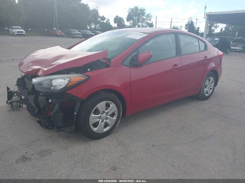 Vin: knafk4a68g5586066, lot: 42754105, kia forte lx 20162