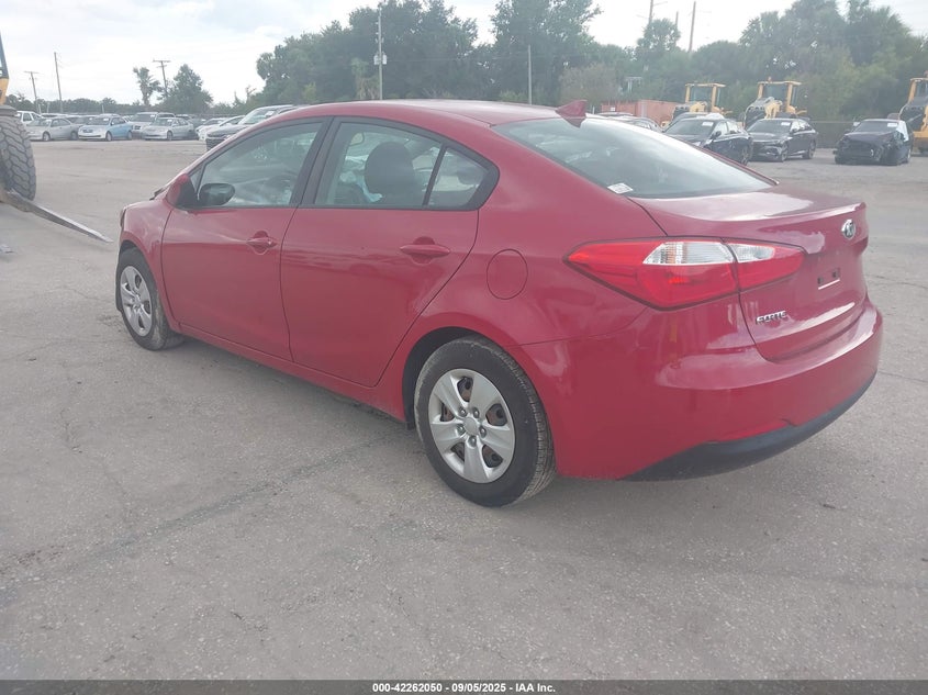 Vin: knafk4a68g5586066, lot: 42754105, kia forte lx 20163