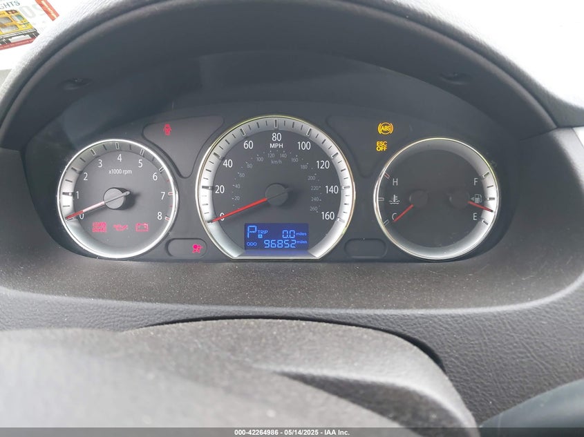 2009 HYUNDAI SONATA VIN: 5NPET46C89H551170