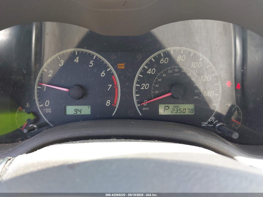 2009 TOYOTA COROLLA VIN: JTDBL40E59J018729