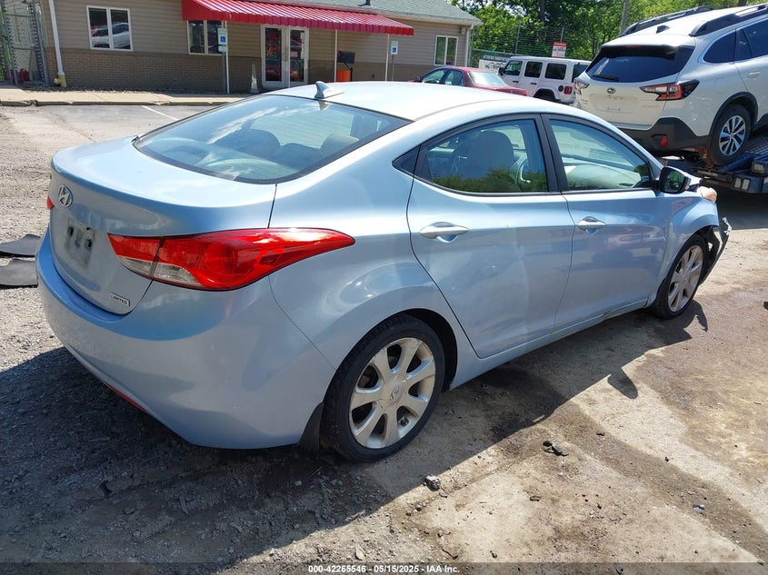 2012 HYUNDAI ELANTRA VIN: KMHDH4AE6CU496779
