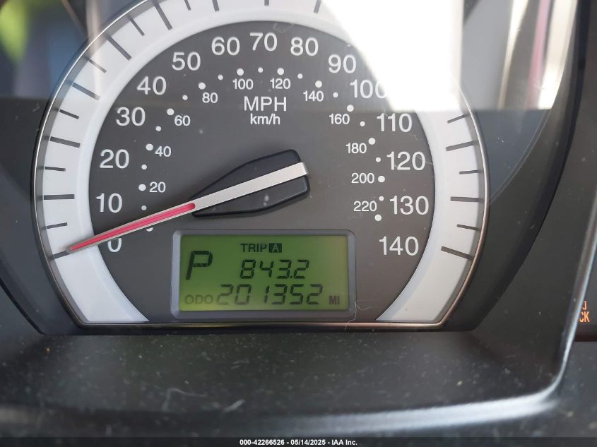 2007 Kia Spectra Ex VIN: KNAFE121375433930 Lot: 42266526