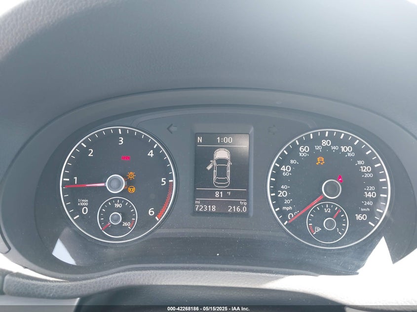 2015 VOLKSWAGEN PASSAT VIN: 1VWBV7A38FC044618