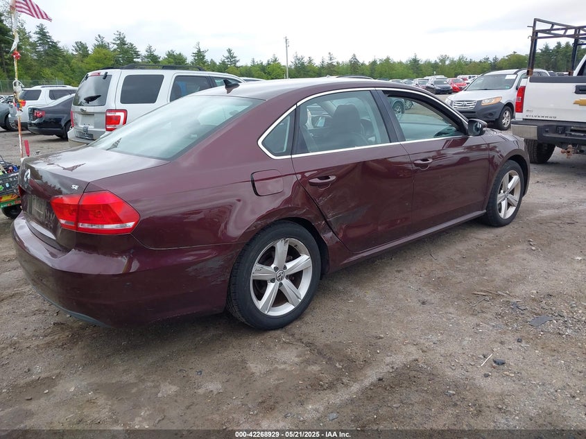 2013 VOLKSWAGEN PASSAT 2.5L SE - 1VWBP7A32DC103783