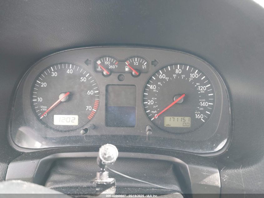 2003 Volkswagen Gti Vr6 VIN: 9BWDH61J134053538 Lot: 42269587